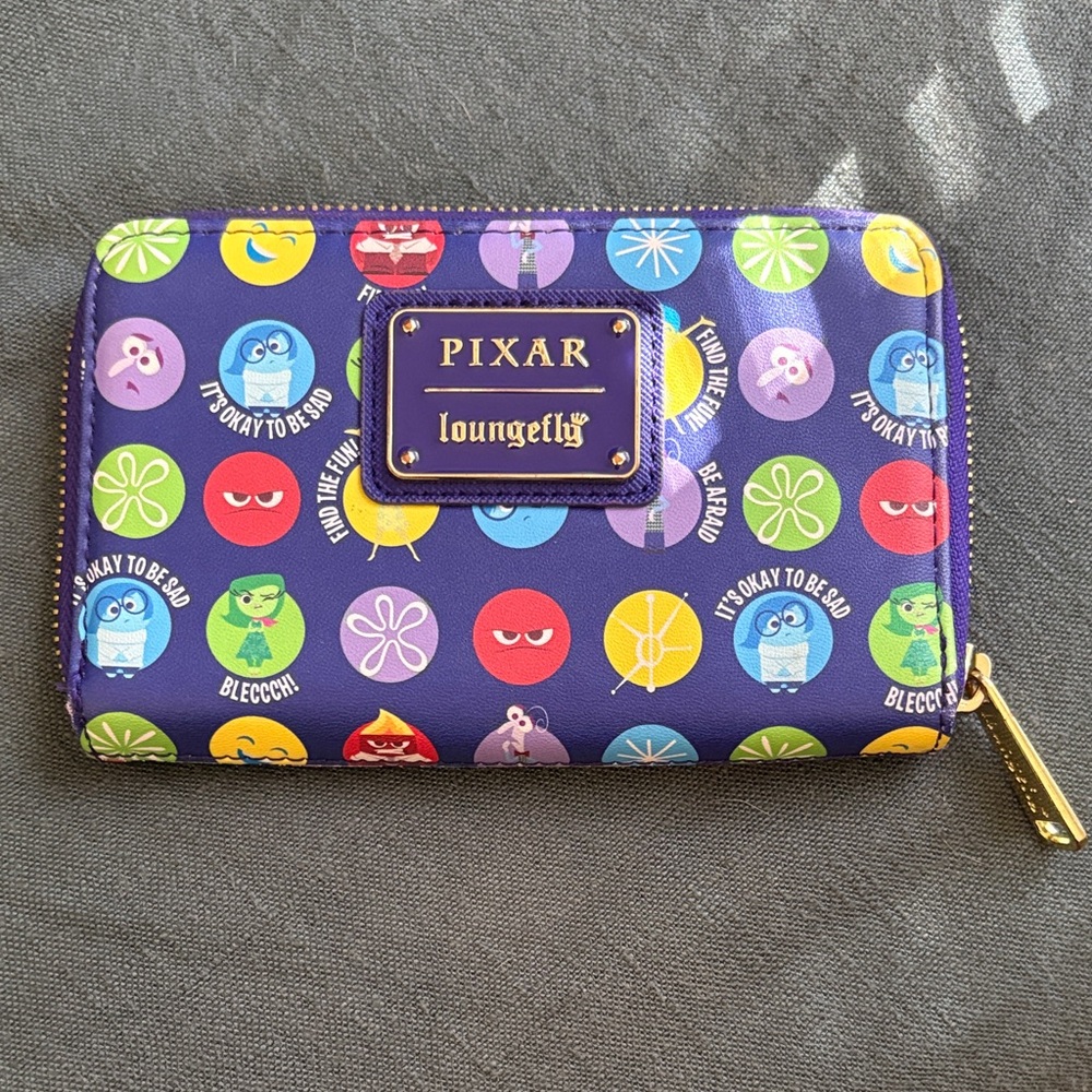 Loungefly Pixar Emoji Wallet - Purple and Multicolor